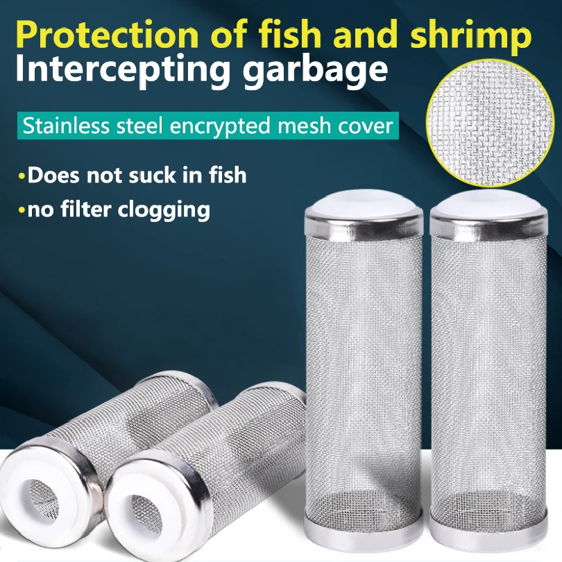 Aquarium Fish Net - 12/16mm Aquarium Inflow Inlet Filter Stainless