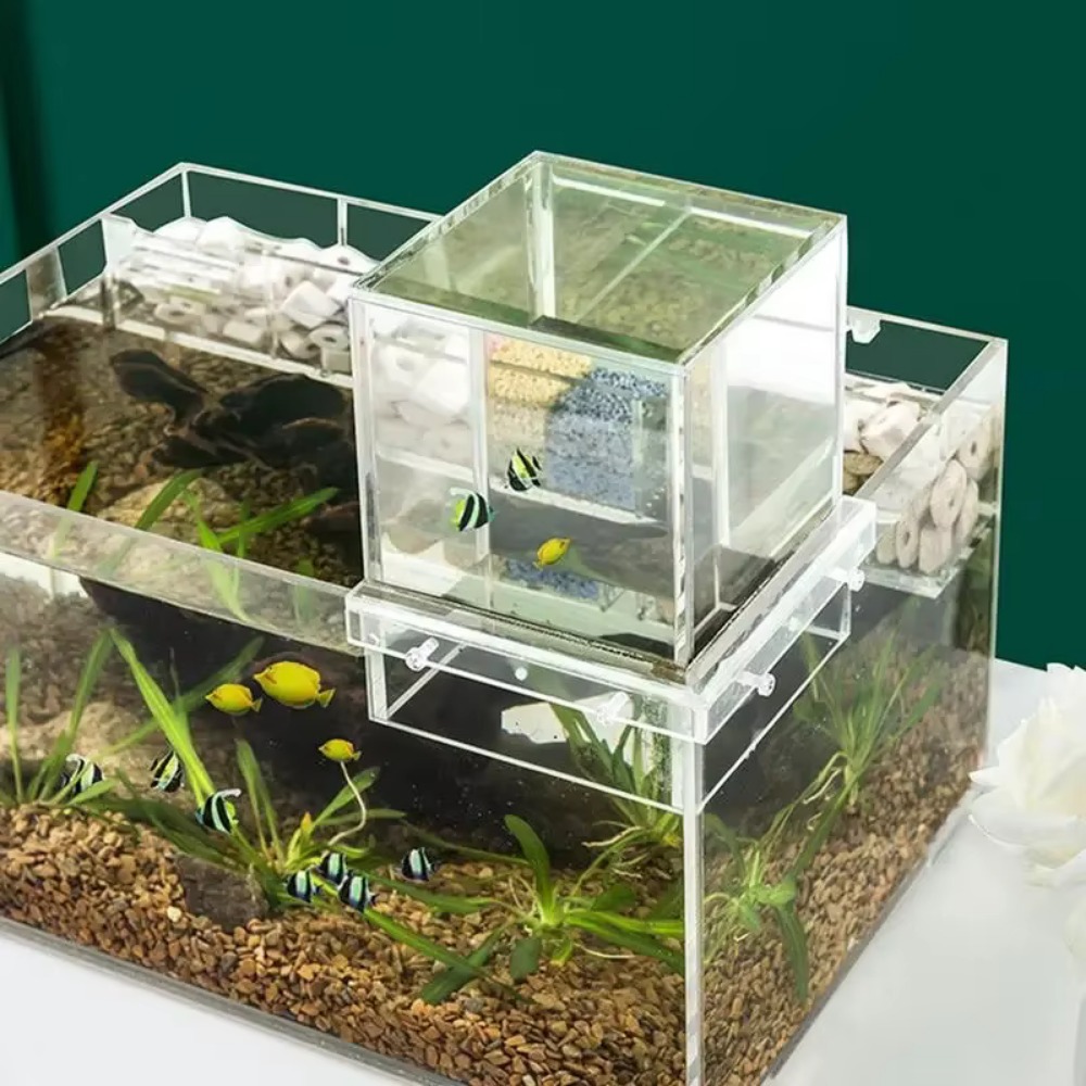 Aquarium Fish Bridge - Landscaping Negative Pressure Fish Tank Unique