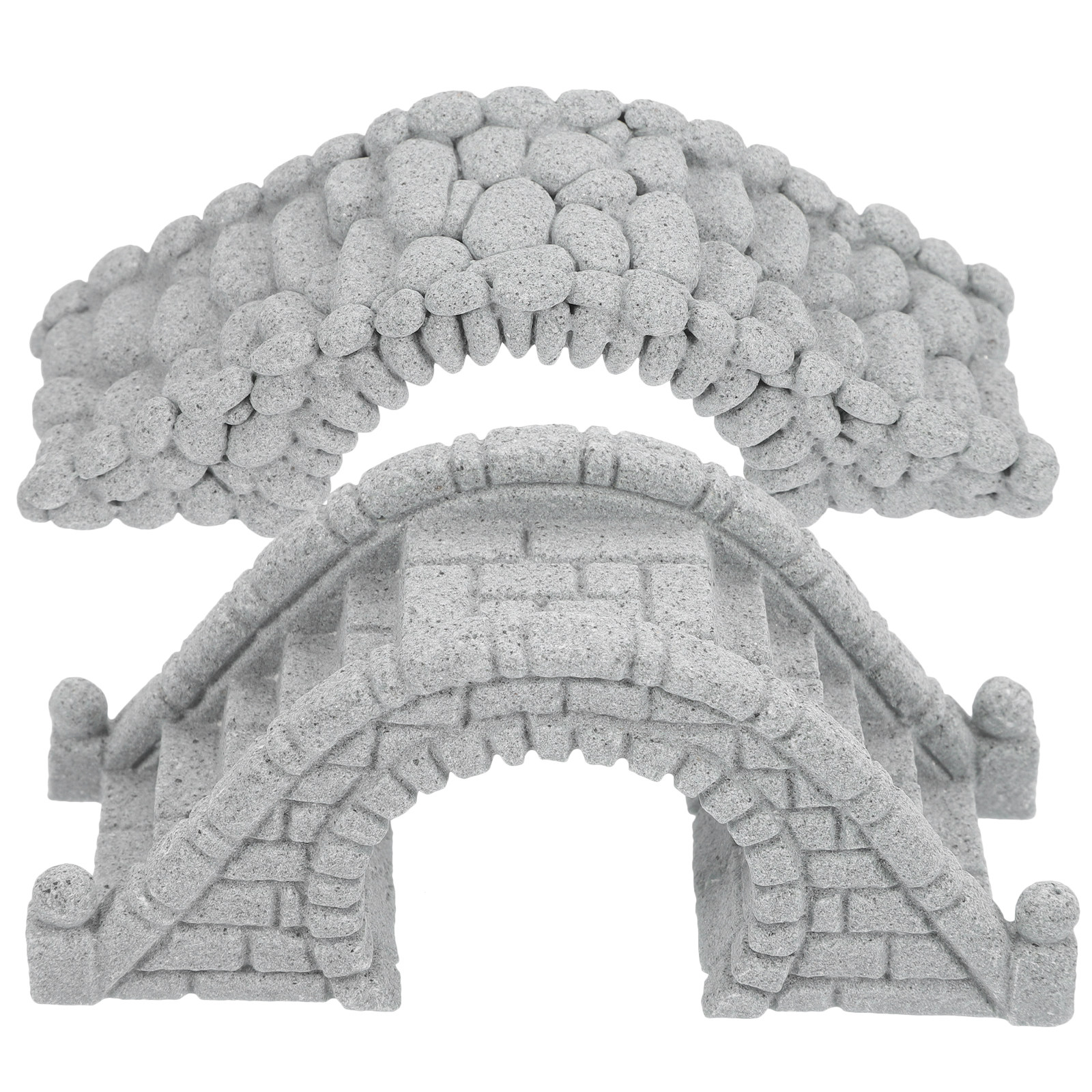 2Pcs Lifelike Miniature Stone  - огляд і ціна Aquarium Fish Bridge