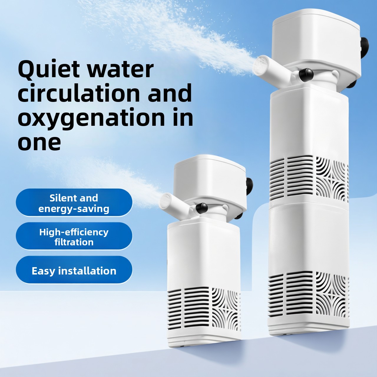 Ultra-Quiet Small Three-In-One - огляд і ціна Fish Tank Filter Aquarium
