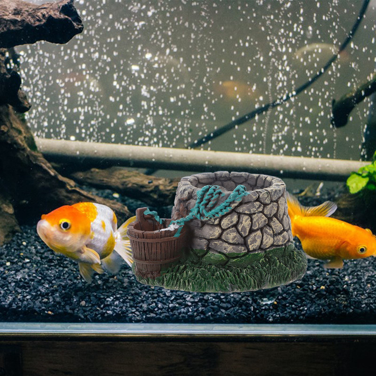Miniature Resin Ancient Well B - огляд і ціна Aquarium Fish Bridge
