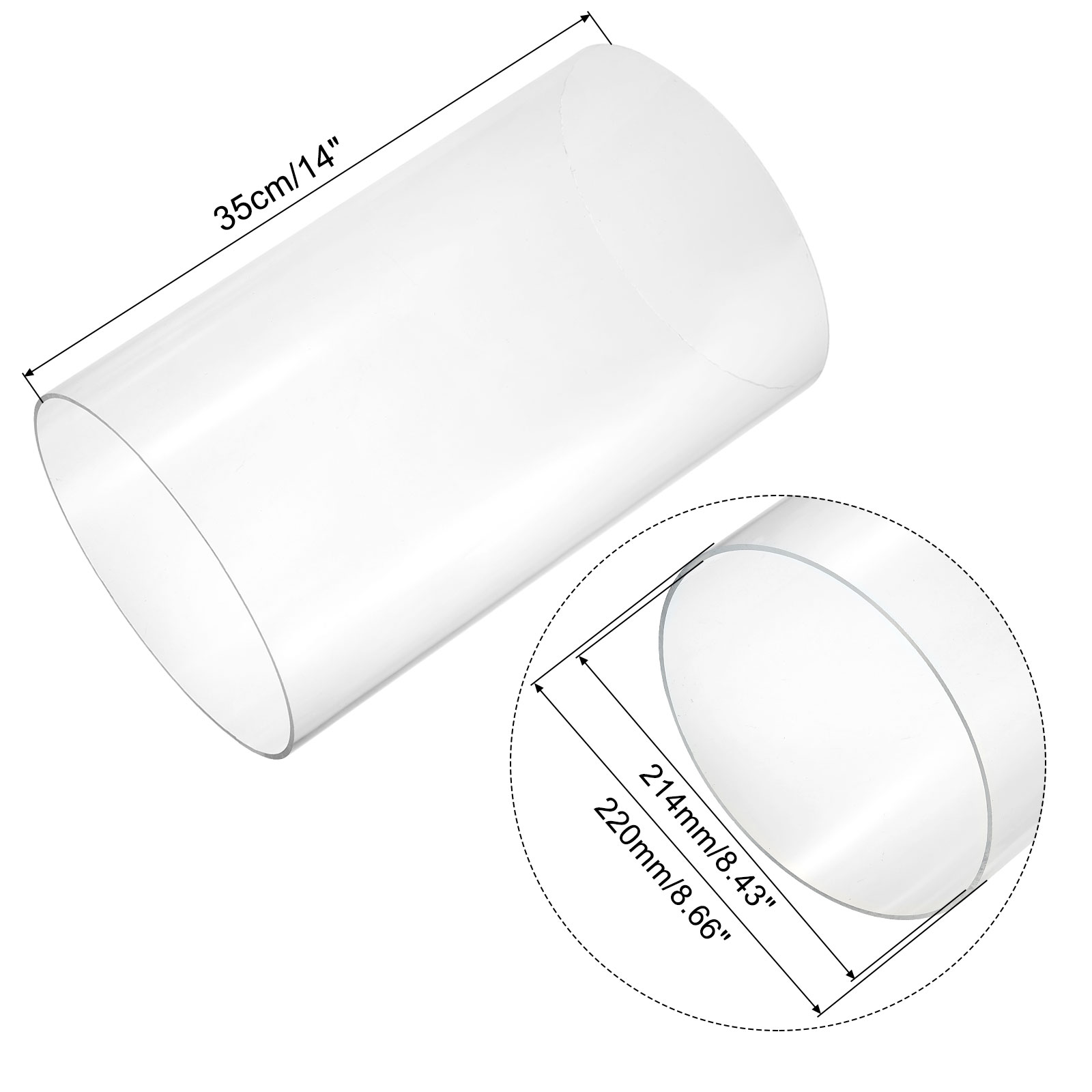 350mm Transparent Acrylic Aqua - огляд і ціна Aquarium Fish House