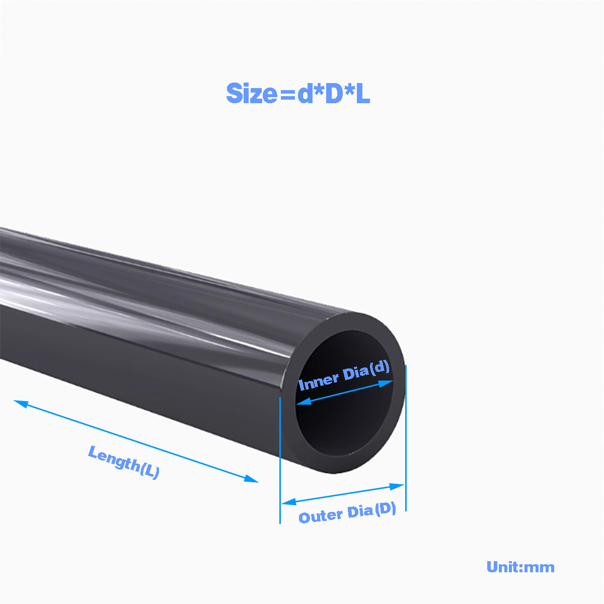 Black PVC Plastic Pipe Hollow  - огляд і ціна Aquarium Fish House