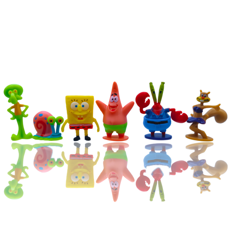 6pcs SpongeBob Fish Tank Decor - огляд і ціна Aquarium Fish Saltwater
