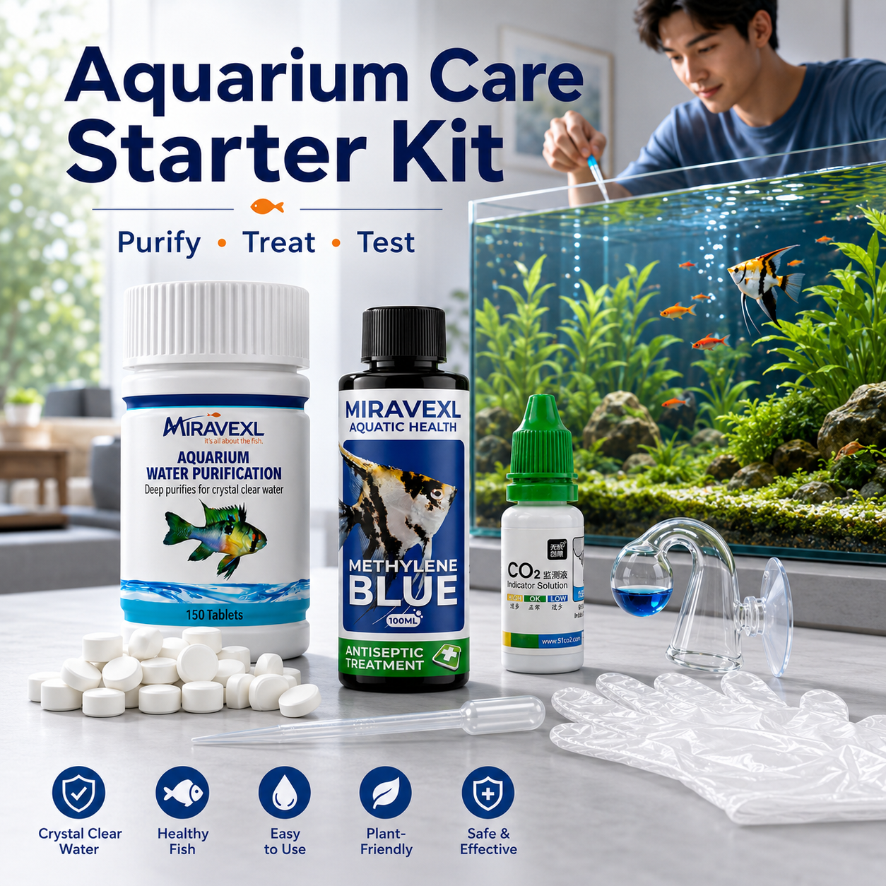 Fish Tank Water Purifier Condi - огляд і ціна Water Conditioner Drop