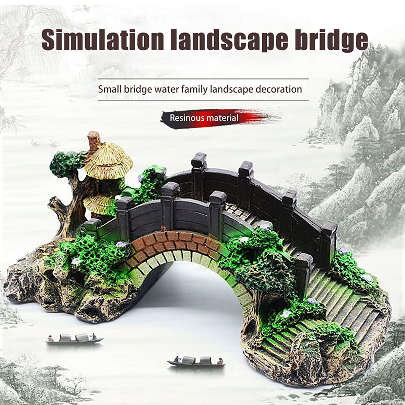 1PC Fish Tank Artificial Bridg - огляд і ціна Aquarium Fish Bridge