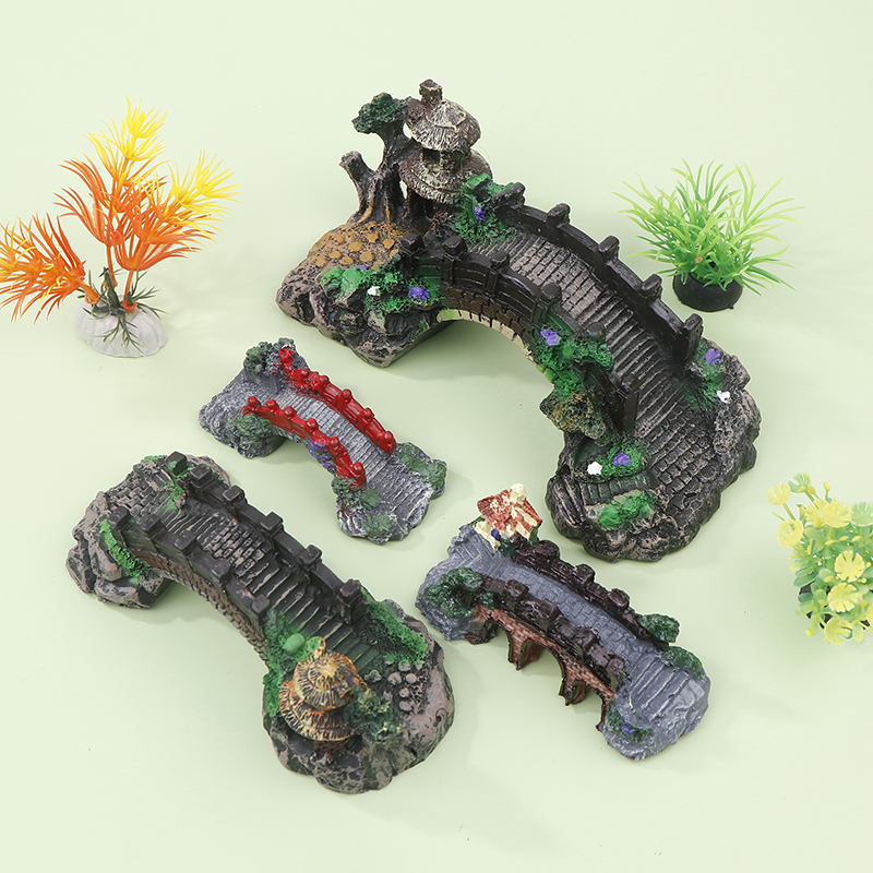 1PC Fish Tank Artificial Bridg - огляд і ціна Aquarium Fish Bridge