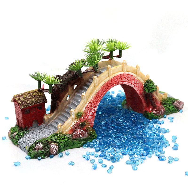 Fish Tank Aquarium Landscaping - огляд і ціна Aquarium Fish Bridge
