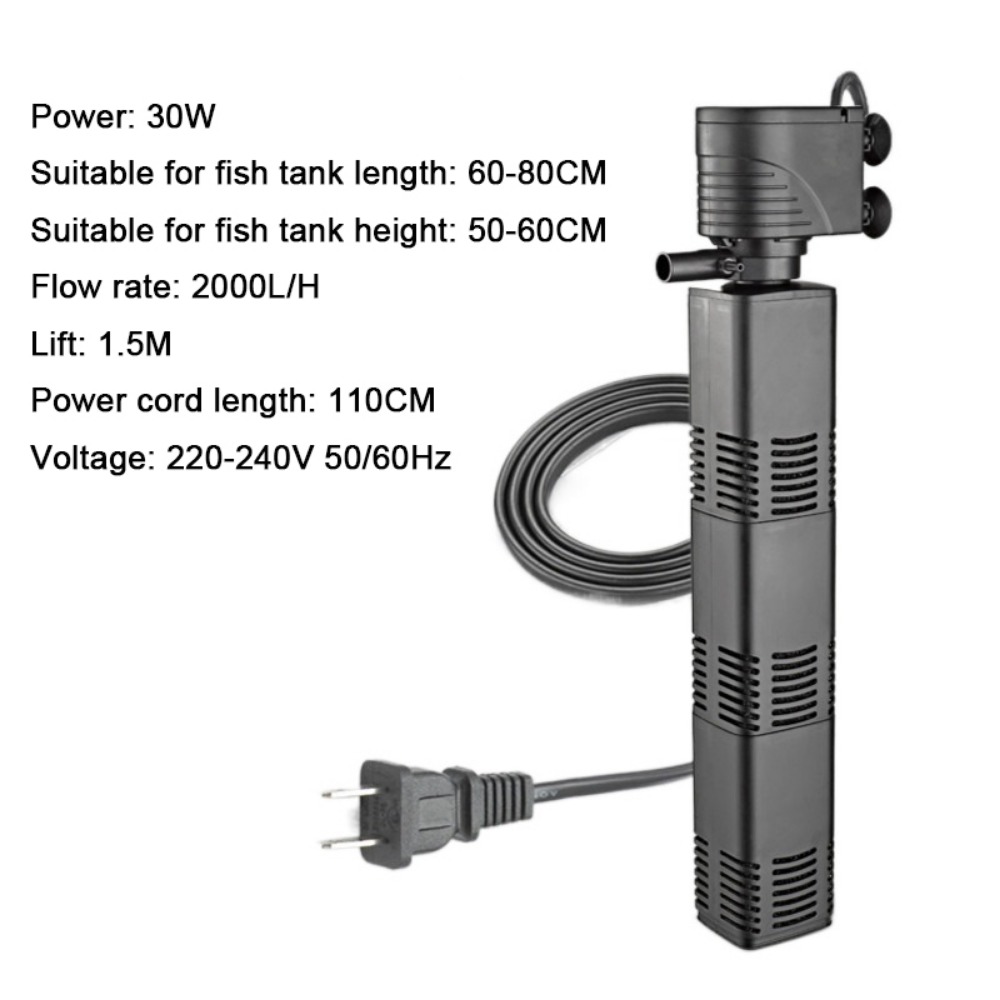Plastic 3 in 1 Fish Tank Filte - огляд і ціна Fish Tank Filter Aquarium