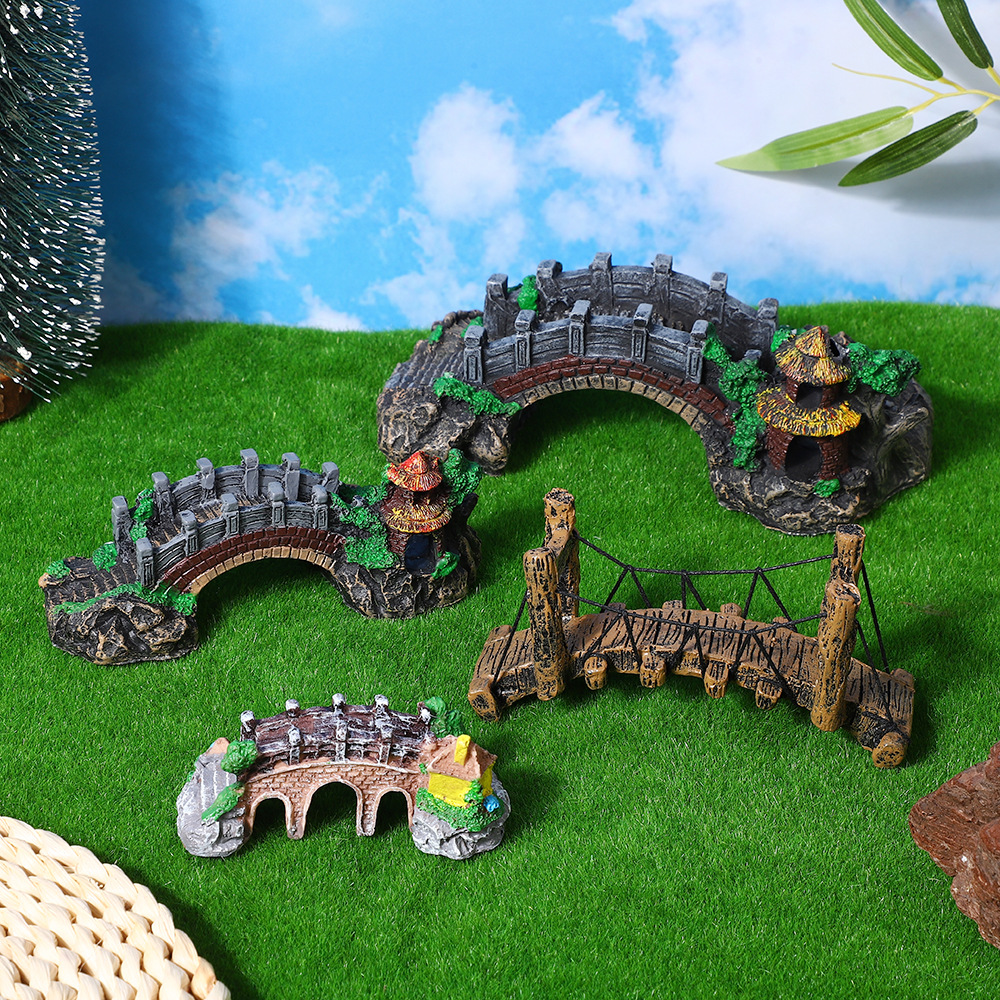 Resin Fish Tank Decoration Chi - огляд і ціна Aquarium Fish Bridge