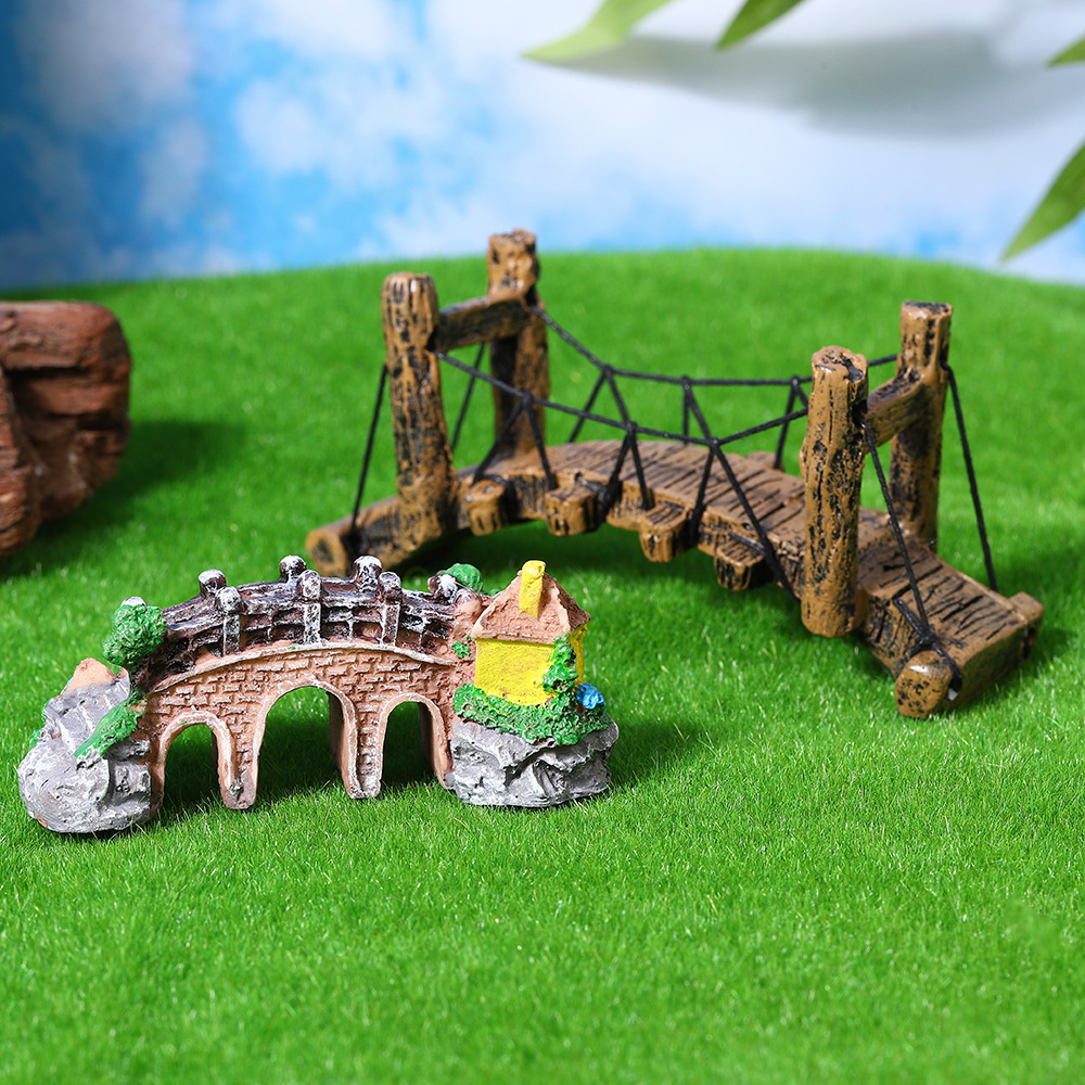 Resin Fish Tank Decoration Chi - огляд і ціна Aquarium Fish Bridge
