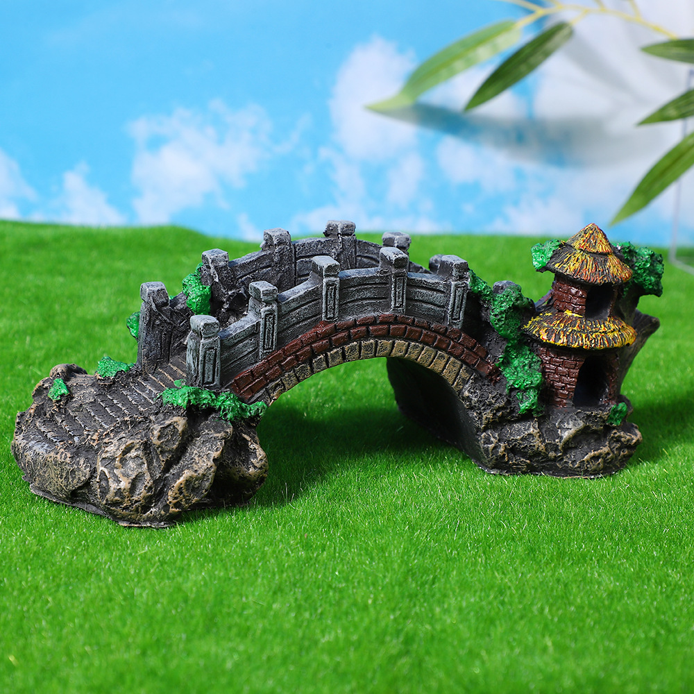 Resin Fish Tank Decoration Chi - огляд і ціна Aquarium Fish Bridge