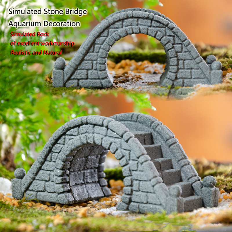 Resin Small Bridge Aquarium Or - огляд і ціна Aquarium Fish Bridge
